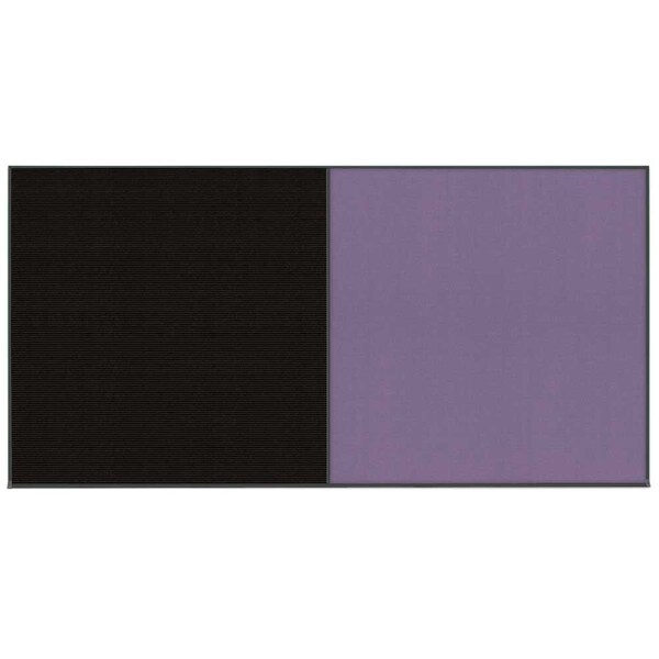 United Visual Products Enclosed Corkboard, 1 Door, 48"x36", 4" Fra UV3409-SATIN-CLOUD - main